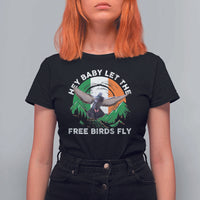 Irish Pride T Shirt For Women Hey Baby Let The Free Birds Fly Ireland Flag