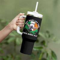 Irish Pride Tumbler With Handle Hey Baby Let The Free Birds Fly Ireland Flag