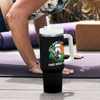 Irish Pride Tumbler With Handle Hey Baby Let The Free Birds Fly Ireland Flag