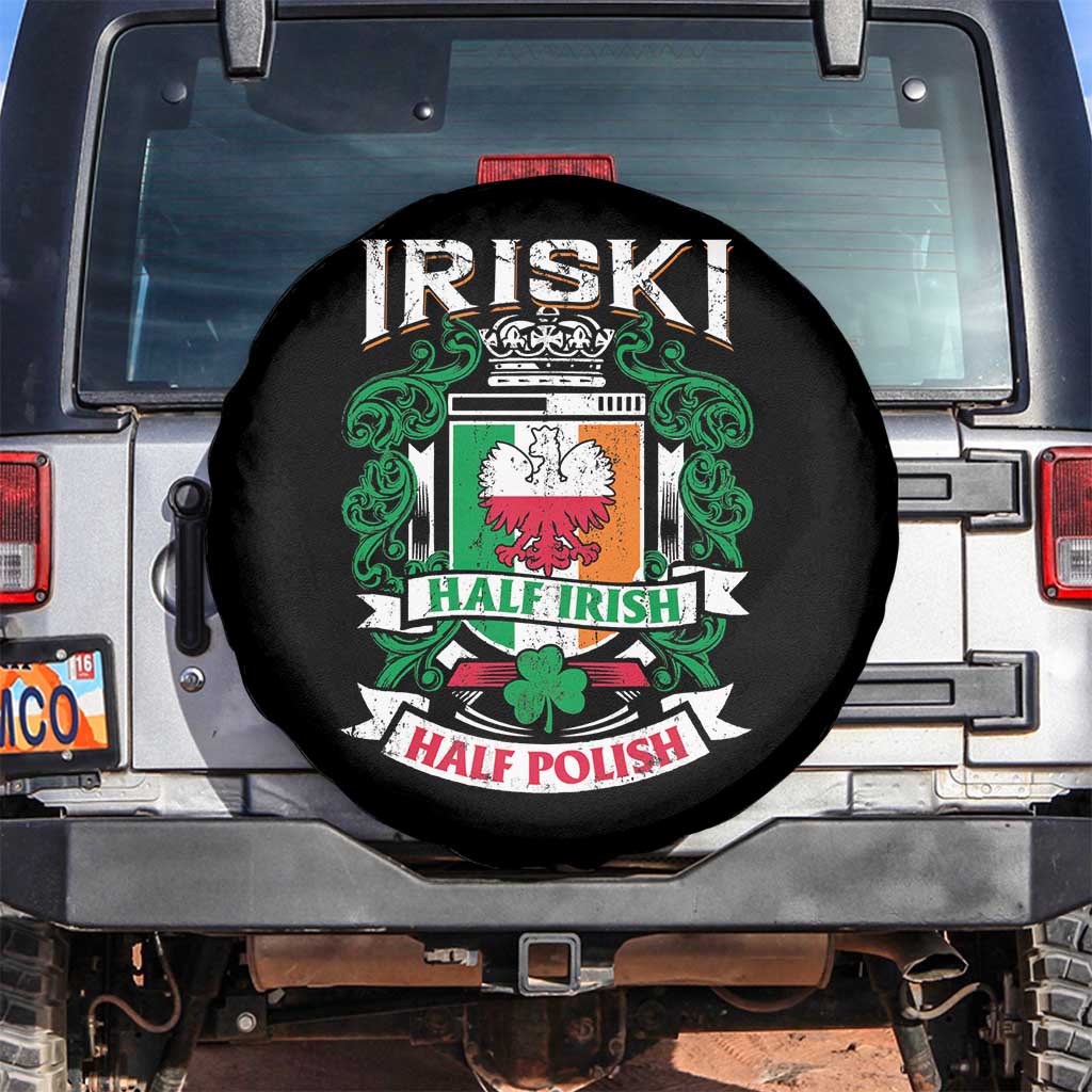 Iriski Half Irish Half Polish Spare Tire Cover Polish St Patricks Day Eagle