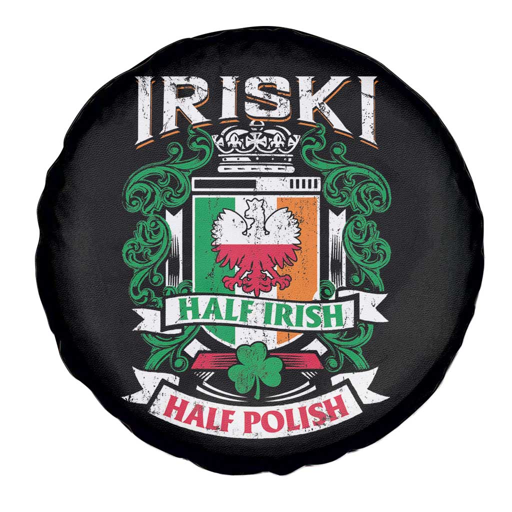 Iriski Half Irish Half Polish Spare Tire Cover Polish St Patricks Day Eagle