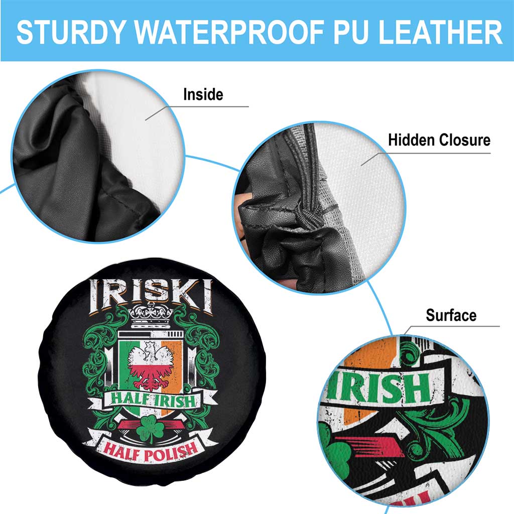 Iriski Half Irish Half Polish Spare Tire Cover Polish St Patricks Day Eagle
