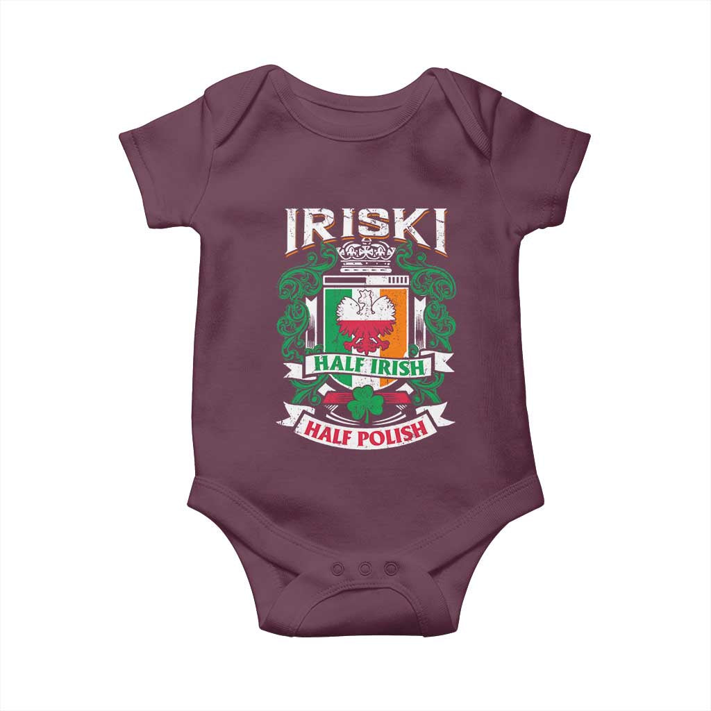 Iriski Half Irish Half Polish Baby Onesie Polish St Patricks Day Eagle