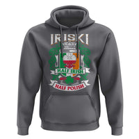 Iriski Half Irish Half Polish Hoodie Polish St Patricks Day Eagle