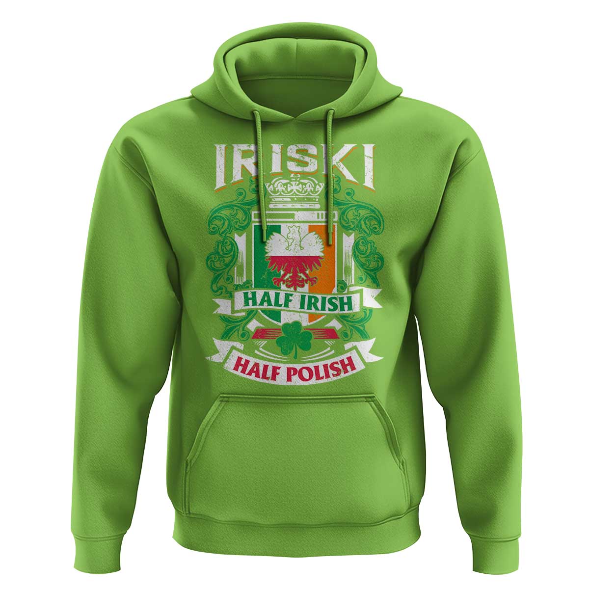 Iriski Half Irish Half Polish Hoodie Polish St Patricks Day Eagle