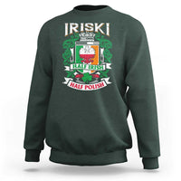 Iriski Half Irish Half Polish Sweatshirt Polish St Patricks Day Eagle