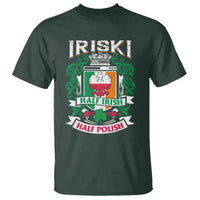 Iriski Half Irish Half Polish T Shirt Polish St Patricks Day Eagle