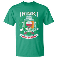 Iriski Half Irish Half Polish T Shirt Polish St Patricks Day Eagle