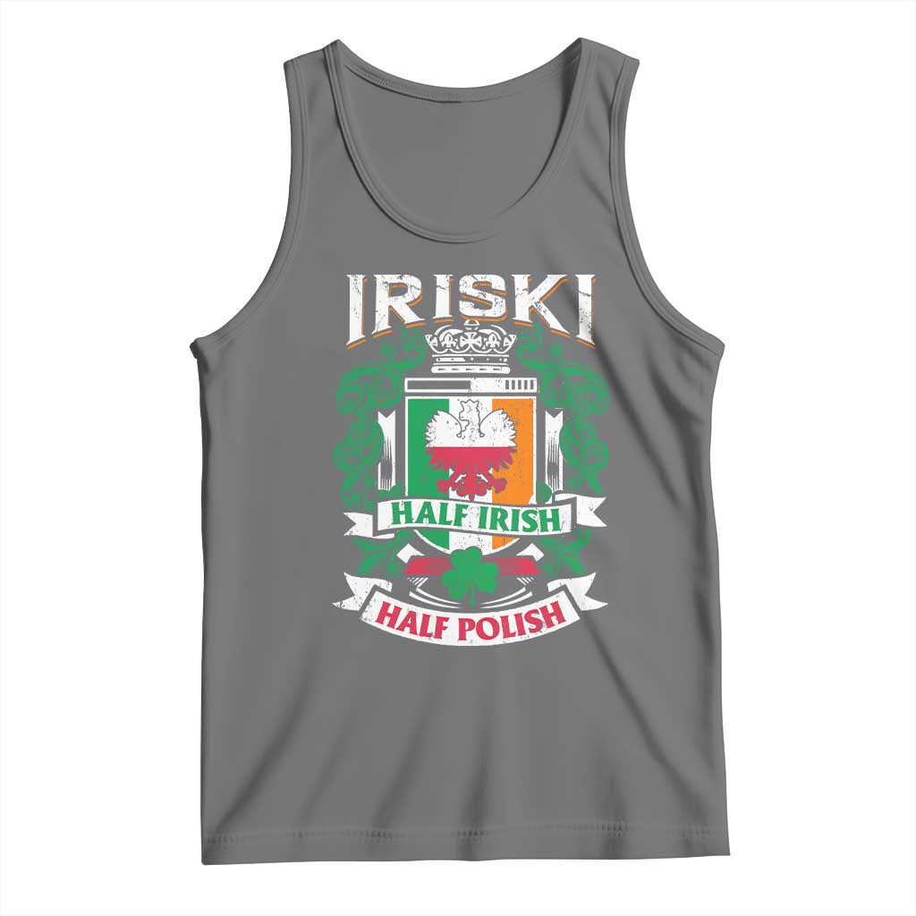Iriski Half Irish Half Polish Tank Top Polish St Patricks Day Eagle
