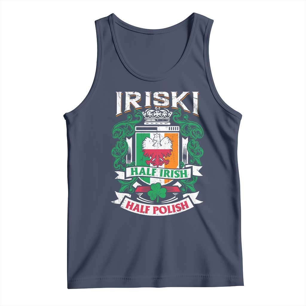 Iriski Half Irish Half Polish Tank Top Polish St Patricks Day Eagle
