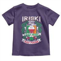 Iriski Half Irish Half Polish Toddler T Shirt Polish St Patricks Day Eagle