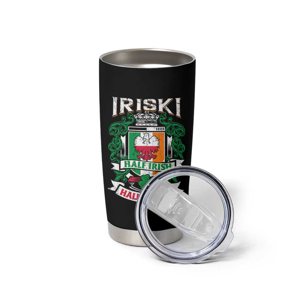 Iriski Half Irish Half Polish Tumbler Cup Polish St Patricks Day Eagle
