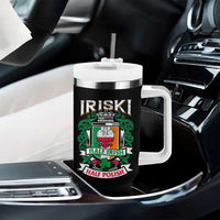 Iriski Half Irish Half Polish Tumbler With Handle Polish St Patricks Day Eagle