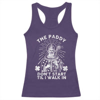 Funny The Paddy Don't Start Til I Walk In Racerback Tank Top St Patrick's Day Irish Beer