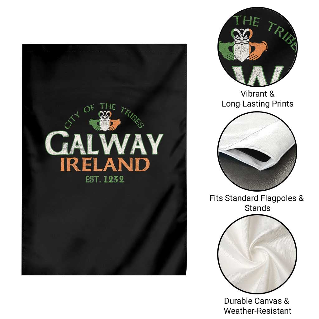 Claddagh Galway Ireland Garden Flag City Of The Tribes Est 1232