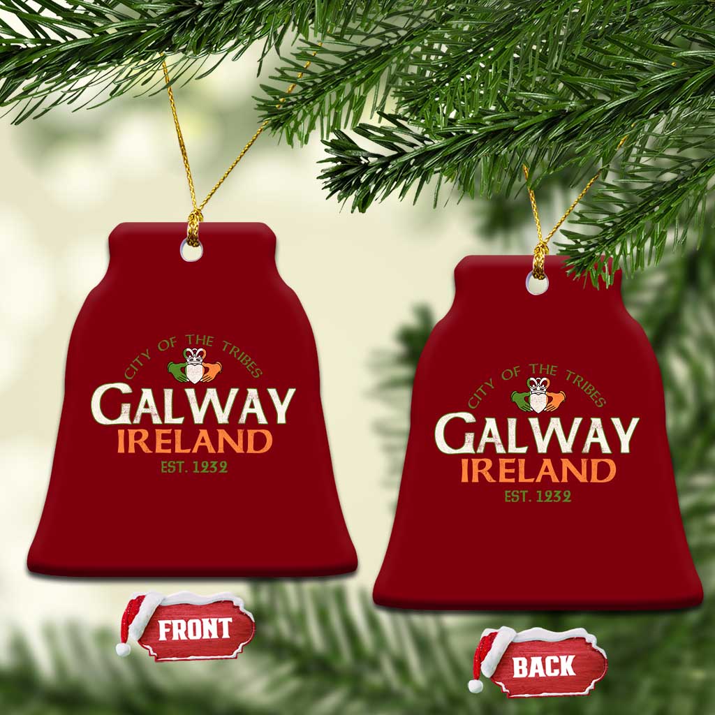 Claddagh Galway Ireland Ceramic Ornament City Of The Tribes Est 1232