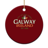 Claddagh Galway Ireland Ceramic Ornament City Of The Tribes Est 1232
