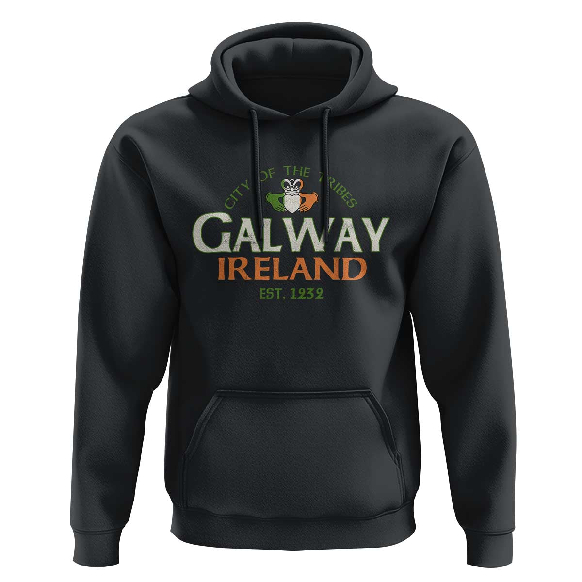 Claddagh Galway Ireland Hoodie City Of The Tribes Est 1232