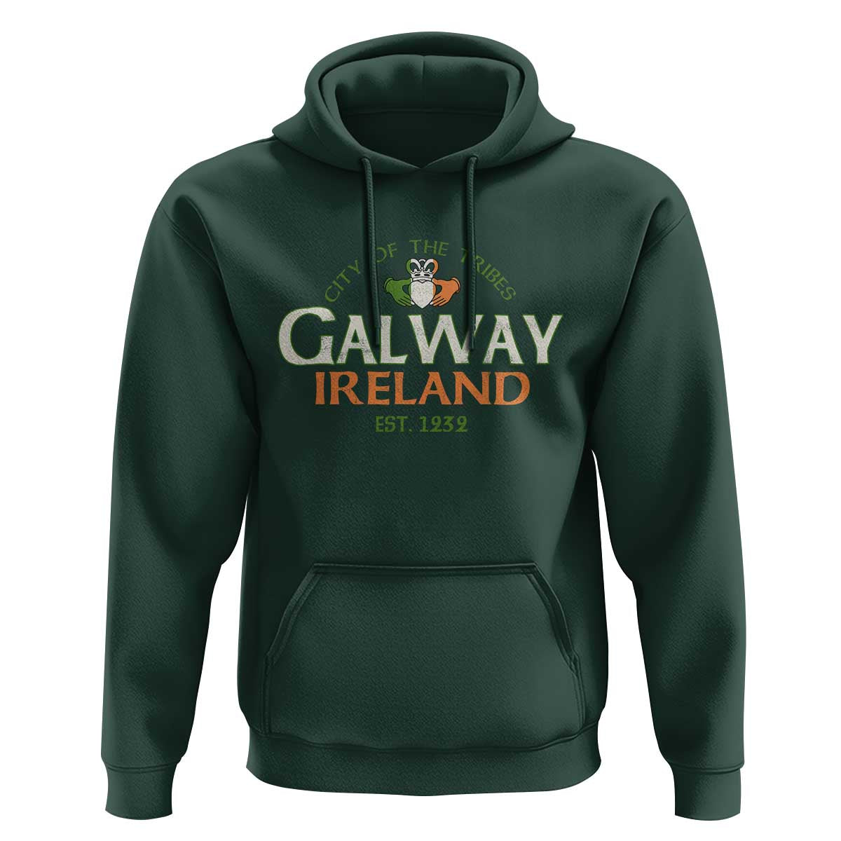 Claddagh Galway Ireland Hoodie City Of The Tribes Est 1232