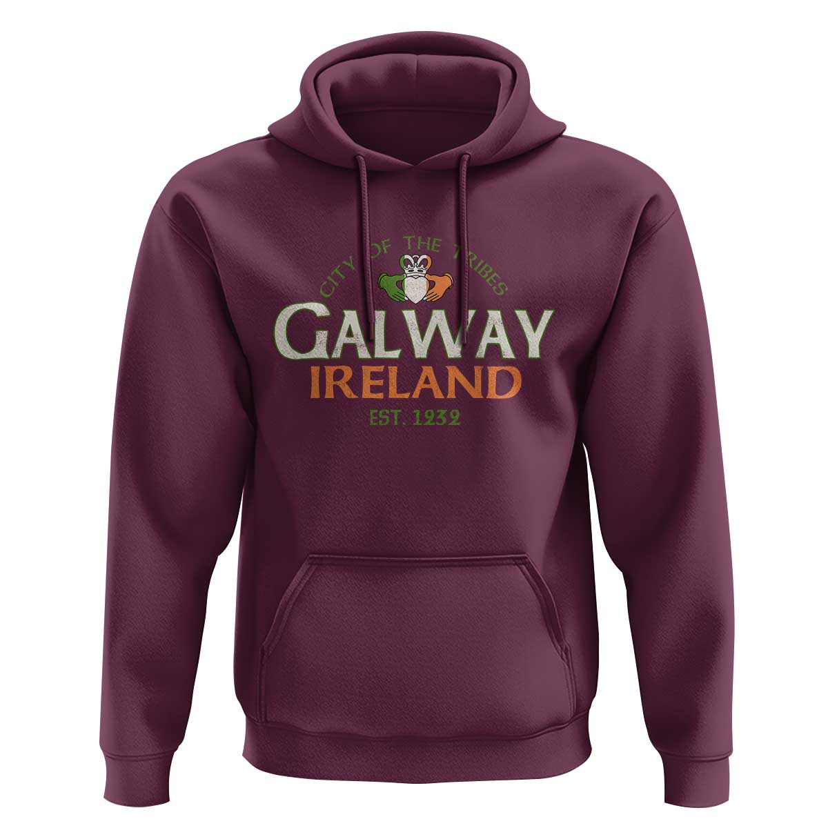 Claddagh Galway Ireland Hoodie City Of The Tribes Est 1232