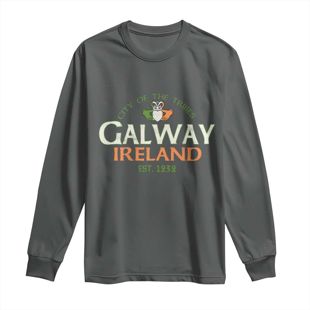 Claddagh Galway Ireland Long Sleeve Shirt City Of The Tribes Est 1232