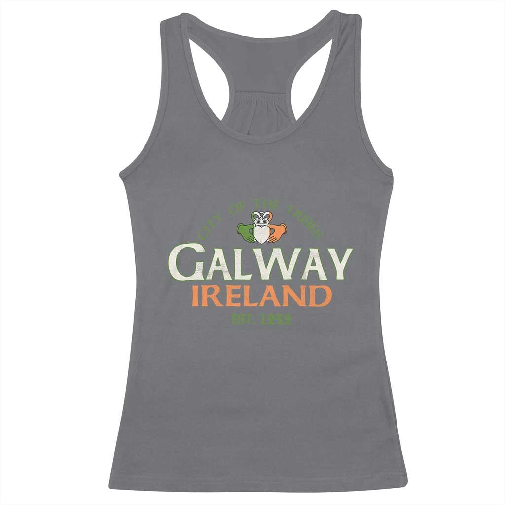 Claddagh Galway Ireland Racerback Tank Top City Of The Tribes Est 1232
