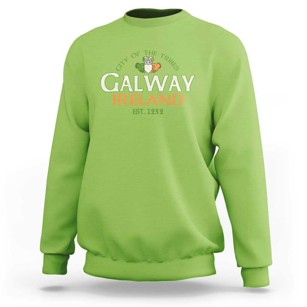 Claddagh Galway Ireland Sweatshirt City Of The Tribes Est 1232