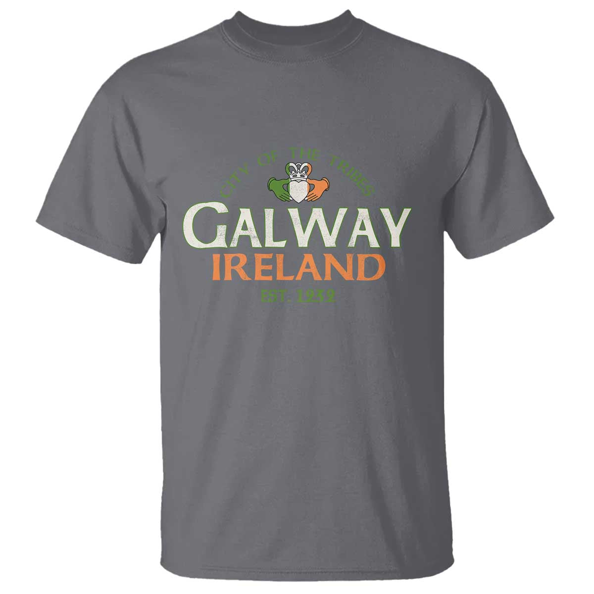 Claddagh Galway Ireland T Shirt City Of The Tribes Est 1232