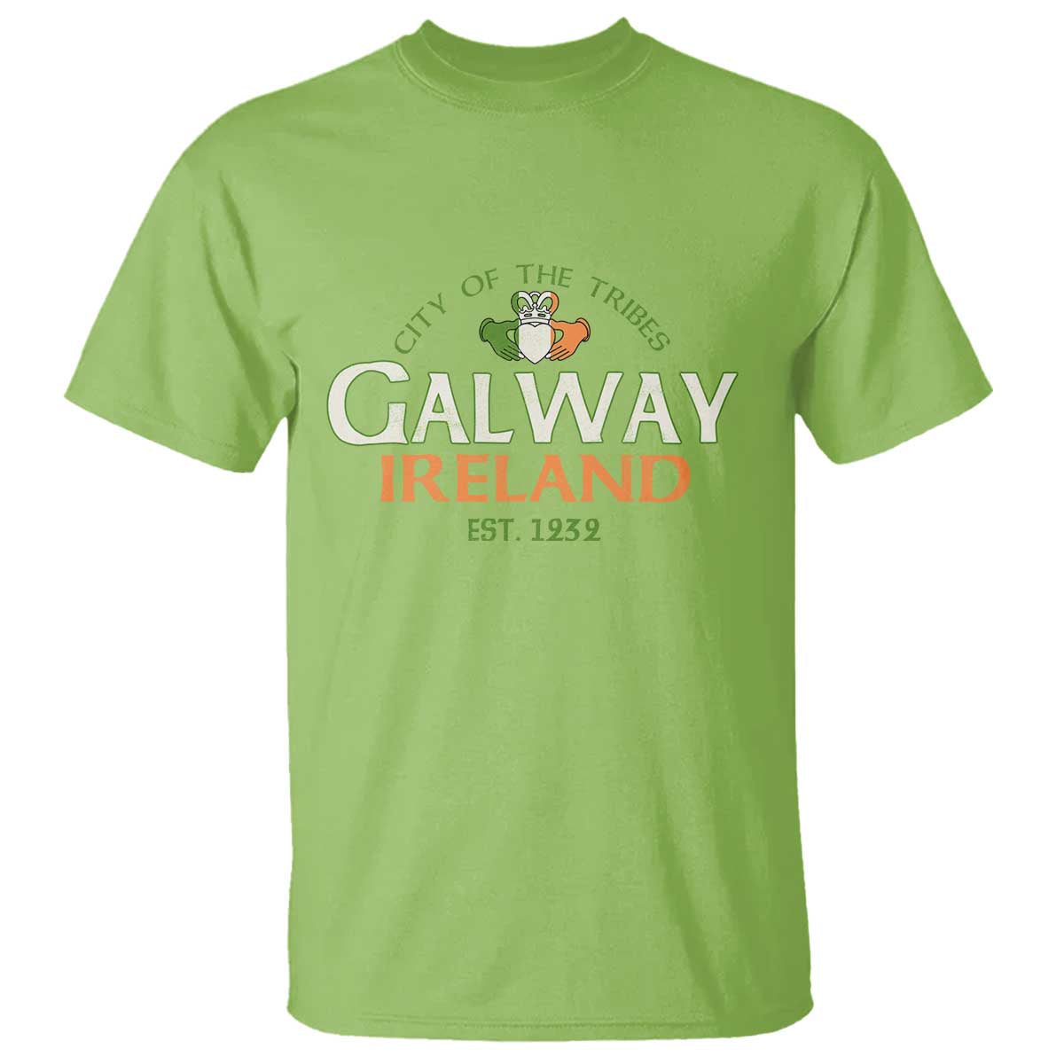 Claddagh Galway Ireland T Shirt City Of The Tribes Est 1232