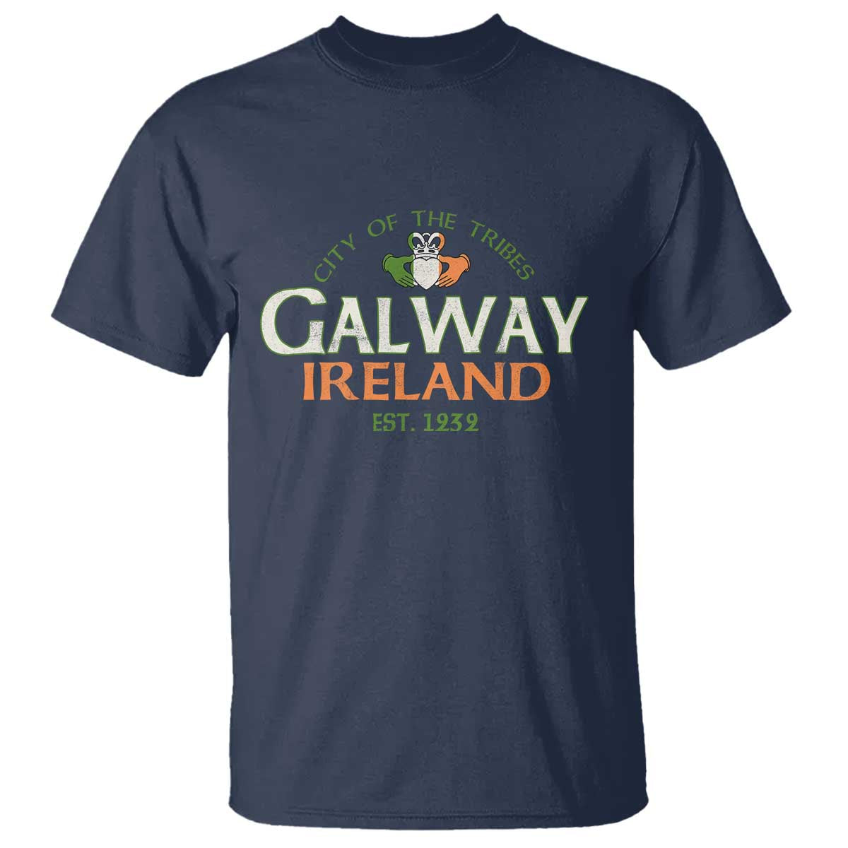Claddagh Galway Ireland T Shirt City Of The Tribes Est 1232