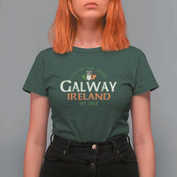 Claddagh Galway Ireland T Shirt For Women City Of The Tribes Est 1232