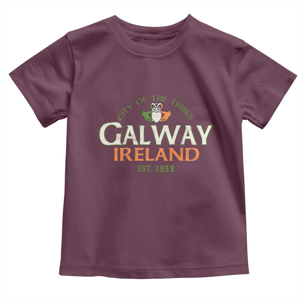 Claddagh Galway Ireland Toddler T Shirt City Of The Tribes Est 1232
