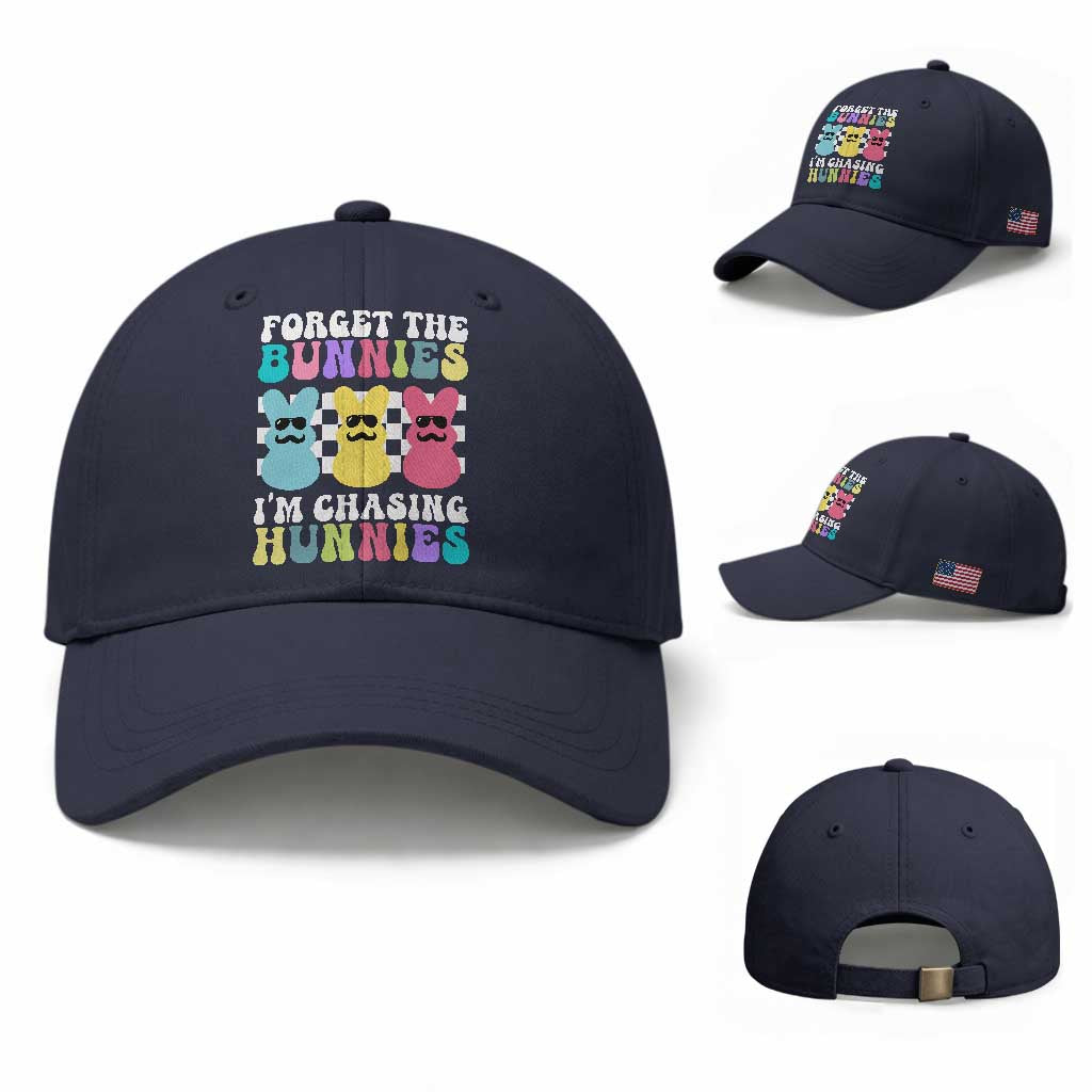 Funny Easter Forget The Bunnies I Am Chasing Hunnies Baseball Cap
