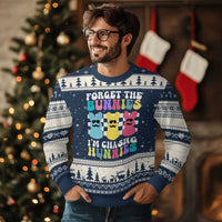 Funny Easter Forget The Bunnies I Am Chasing Hunnies Ugly Christmas Sweater