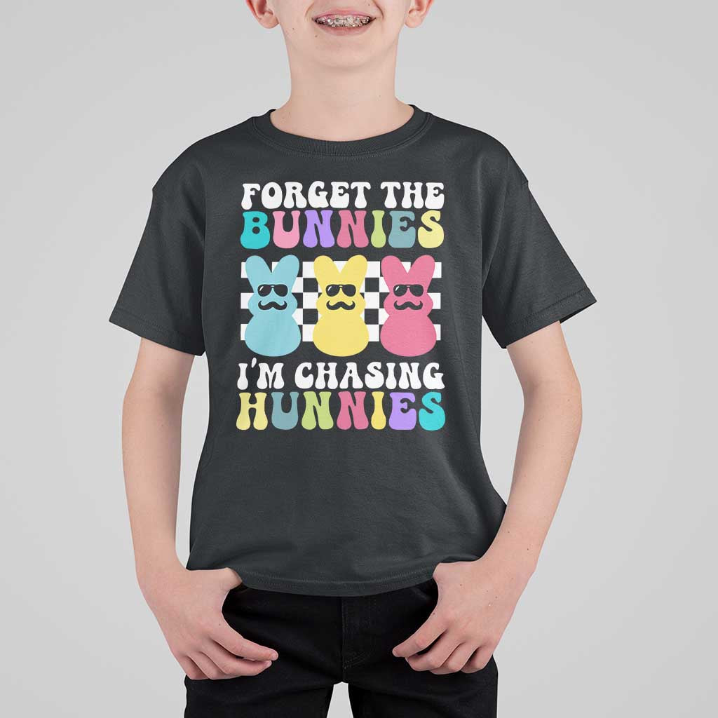 Funny Easter Forget The Bunnies I Am Chasing Hunnies T Shirt For Kid