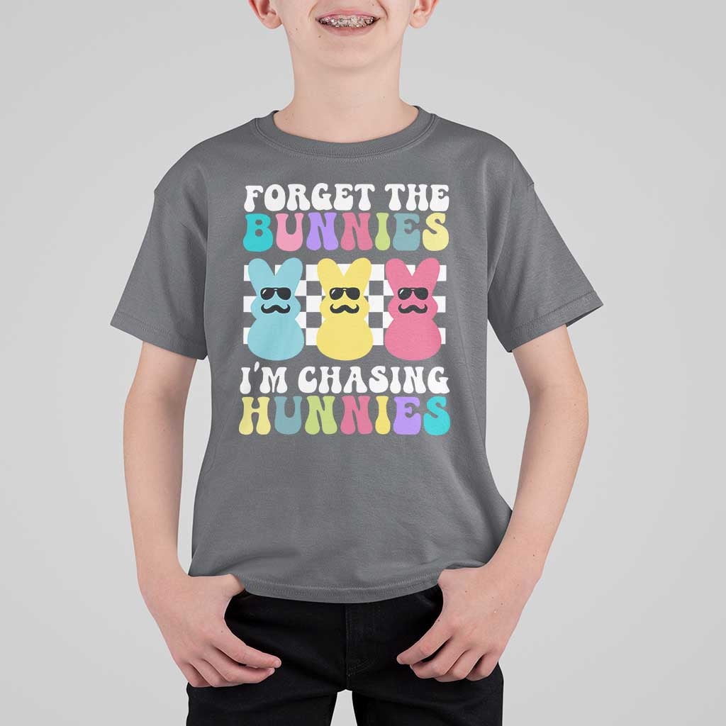 Funny Easter Forget The Bunnies I Am Chasing Hunnies T Shirt For Kid