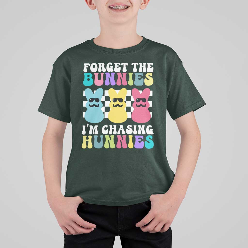 Funny Easter Forget The Bunnies I Am Chasing Hunnies T Shirt For Kid