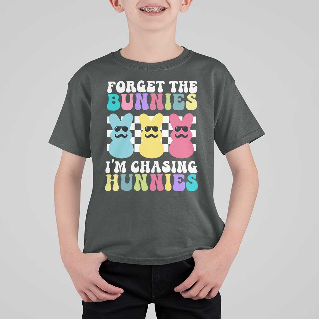 Funny Easter Forget The Bunnies I Am Chasing Hunnies T Shirt For Kid