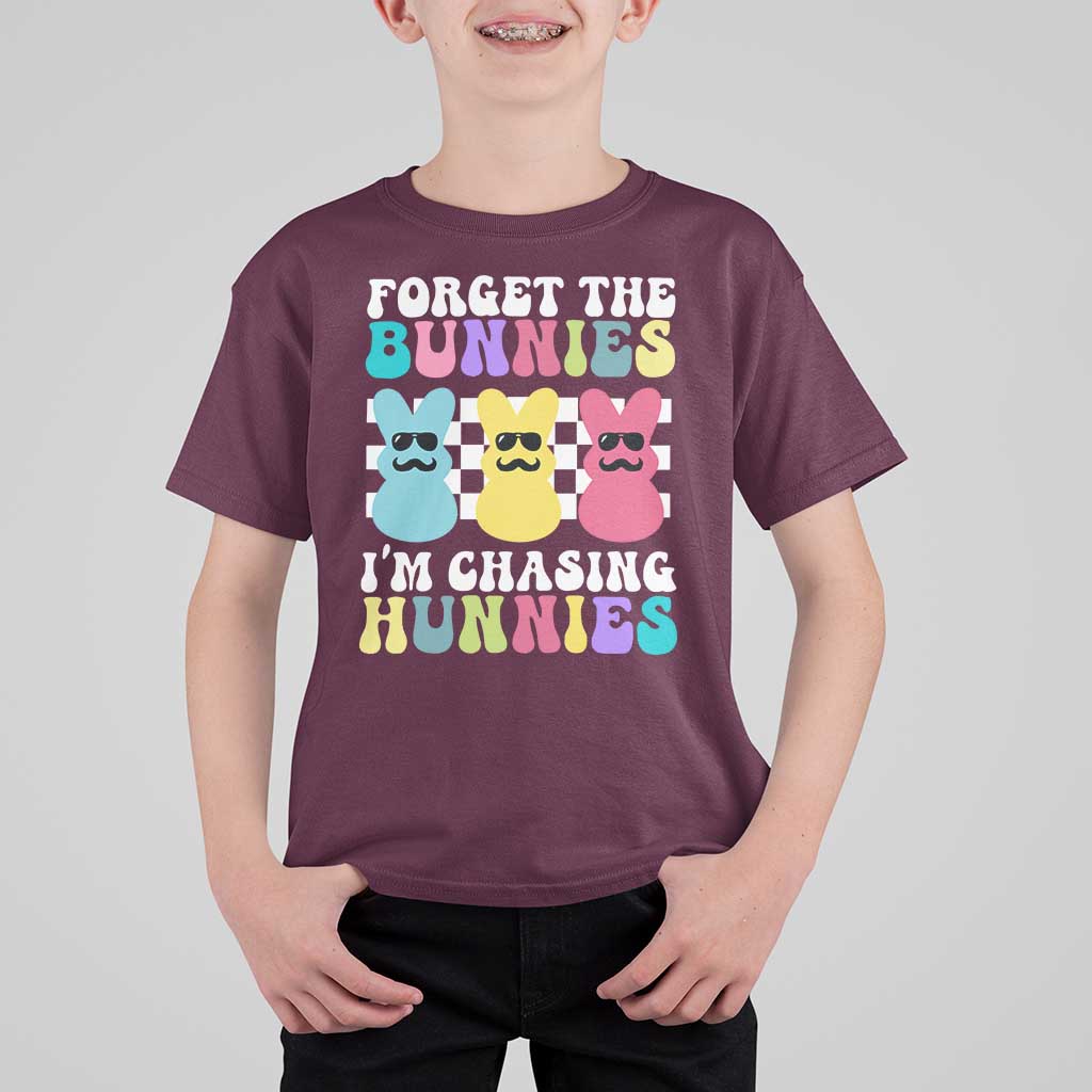 Funny Easter Forget The Bunnies I Am Chasing Hunnies T Shirt For Kid
