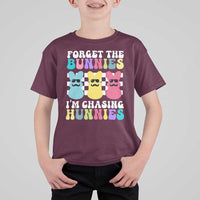 Funny Easter Forget The Bunnies I Am Chasing Hunnies T Shirt For Kid