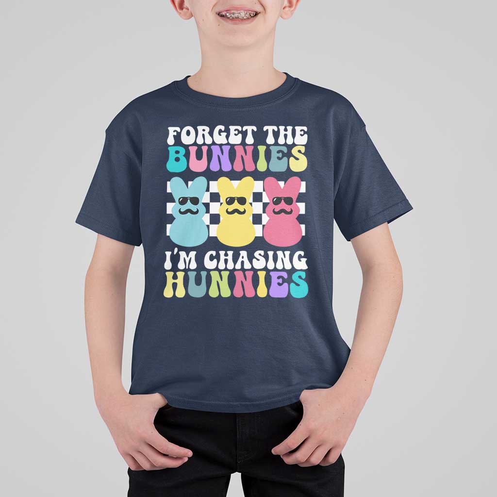Funny Easter Forget The Bunnies I Am Chasing Hunnies T Shirt For Kid