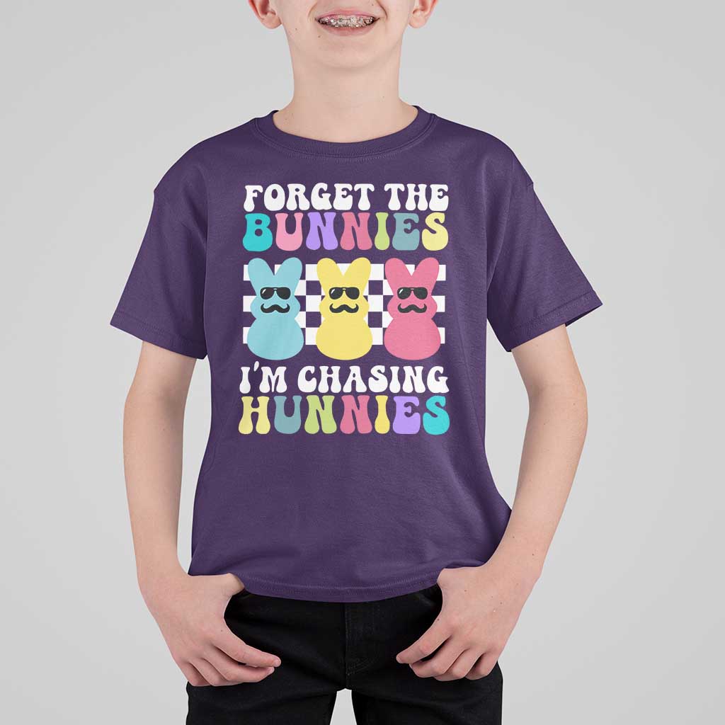 Funny Easter Forget The Bunnies I Am Chasing Hunnies T Shirt For Kid