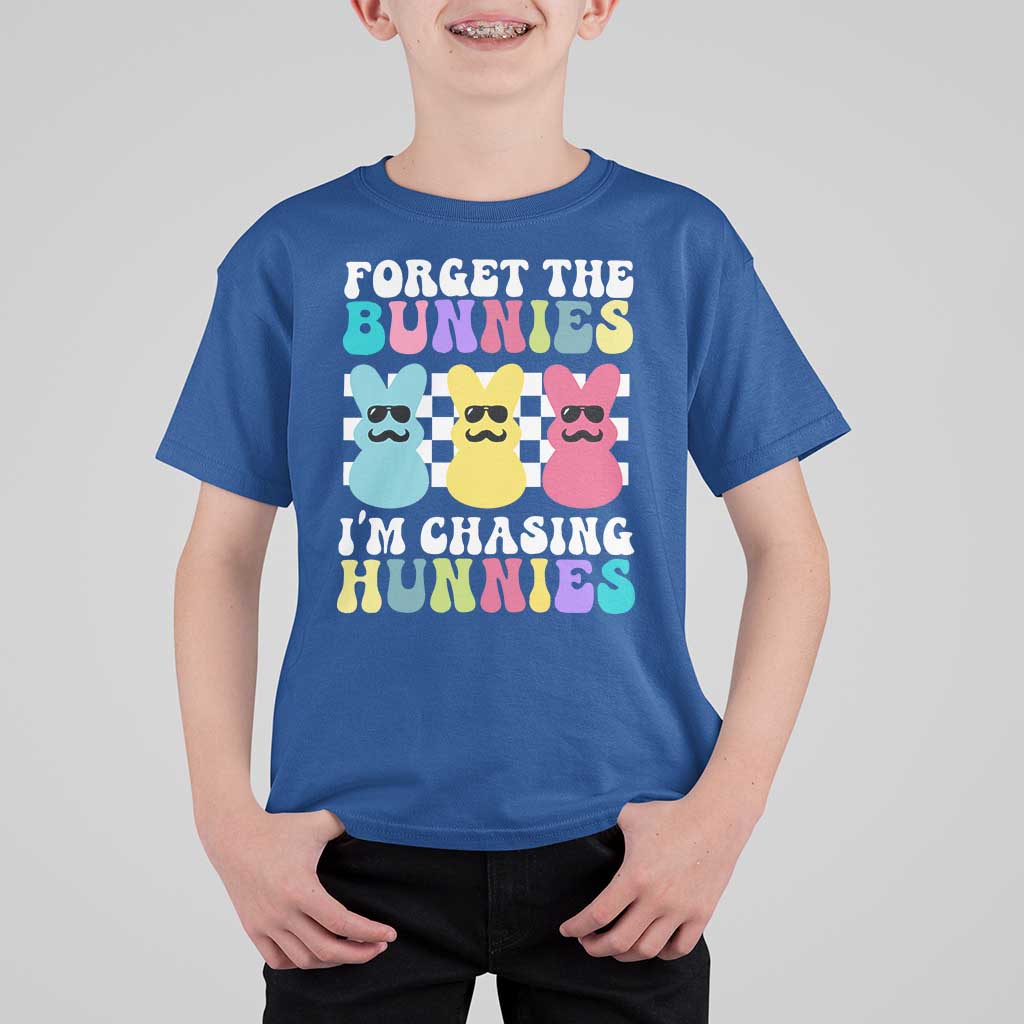 Funny Easter Forget The Bunnies I Am Chasing Hunnies T Shirt For Kid