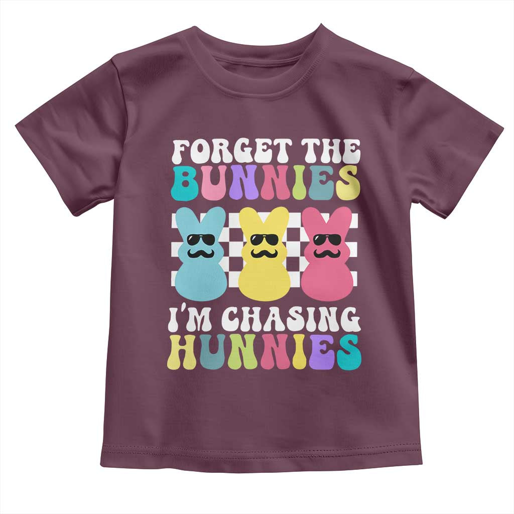 Funny Easter Forget The Bunnies I Am Chasing Hunnies Toddler T Shirt