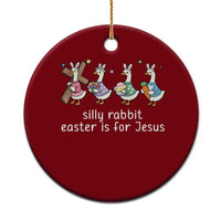 Funny Easter Day Silly Goose Ceramic Ornament Silly Rabbit Easter Is For Jesus