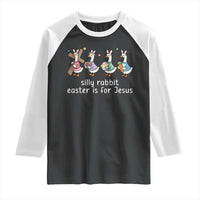 Funny Easter Day Silly Goose Raglan Shirt Silly Rabbit Easter Is For Jesus