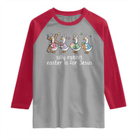 Funny Easter Day Silly Goose Raglan Shirt Silly Rabbit Easter Is For Jesus