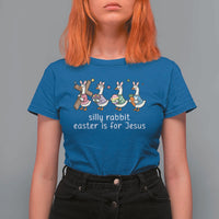 Funny Easter Day Silly Goose T Shirt For Women Silly Rabbit Easter Is For Jesus