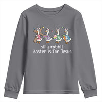 Funny Easter Day Silly Goose Youth Sweatshirt Silly Rabbit Easter Is For Jesus