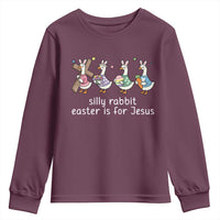 Funny Easter Day Silly Goose Youth Sweatshirt Silly Rabbit Easter Is For Jesus